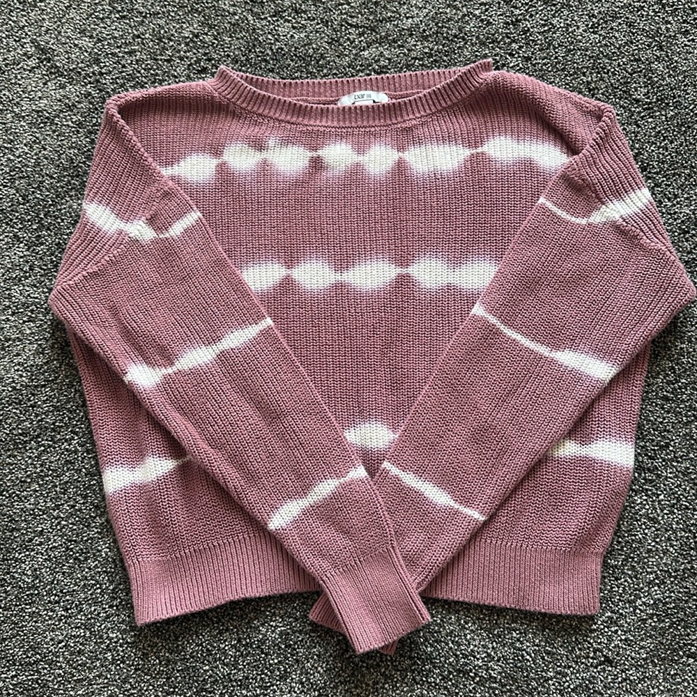 Bar III Pink Cropped Sweater